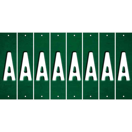 Green Oil Rubbed Cut Fun Strips (Set of 8) B