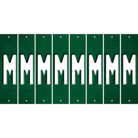 Green Oil Rubbed Cut Fun Strips (Set of 8) N