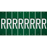 Green Oil Rubbed Cut Fun Strips (Set of 8) S