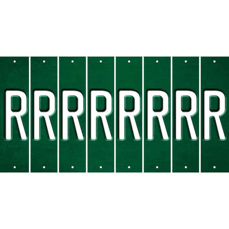 Green Oil Rubbed Cut Fun Strips (Set of 8) S