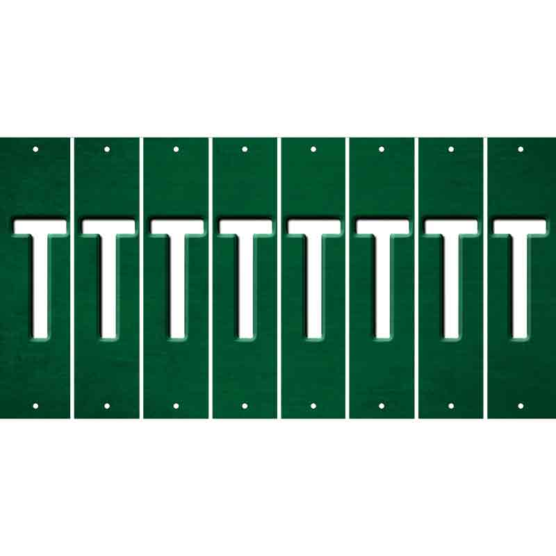 Green Oil Rubbed Cut Fun Strips (Set of 8) U