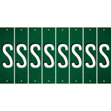 Green Oil Rubbed Cut Fun Strips (Set of 8) T