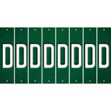 Green Oil Rubbed Cut Fun Strips (Set of 8) E