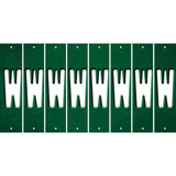 Green Oil Rubbed Cut Fun Strips (Set of 8) X