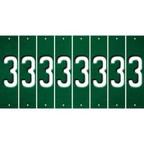 Green Oil Rubbed Cut Fun Strips (Set of 8) 4