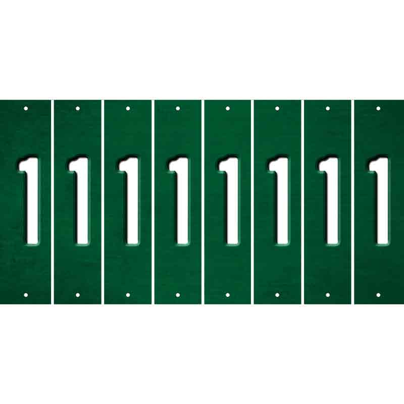 Green Oil Rubbed Cut Fun Strips (Set of 8) 2