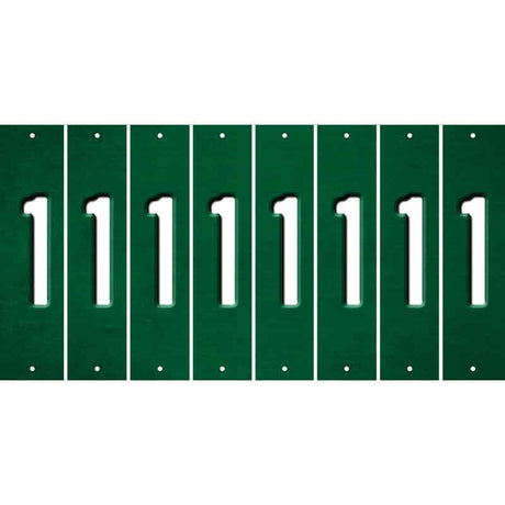 Green Oil Rubbed Cut Fun Strips (Set of 8) 2