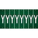 Green Oil Rubbed Cut Fun Strips (Set of 8) Z