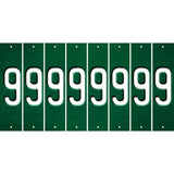 Green Oil Rubbed Cut Fun Strips (Set of 8) BLANK