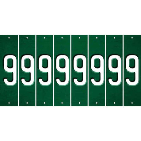 Green Oil Rubbed Cut Fun Strips (Set of 8) BLANK