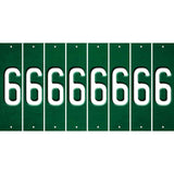 Green Oil Rubbed Cut Fun Strips (Set of 8) 7