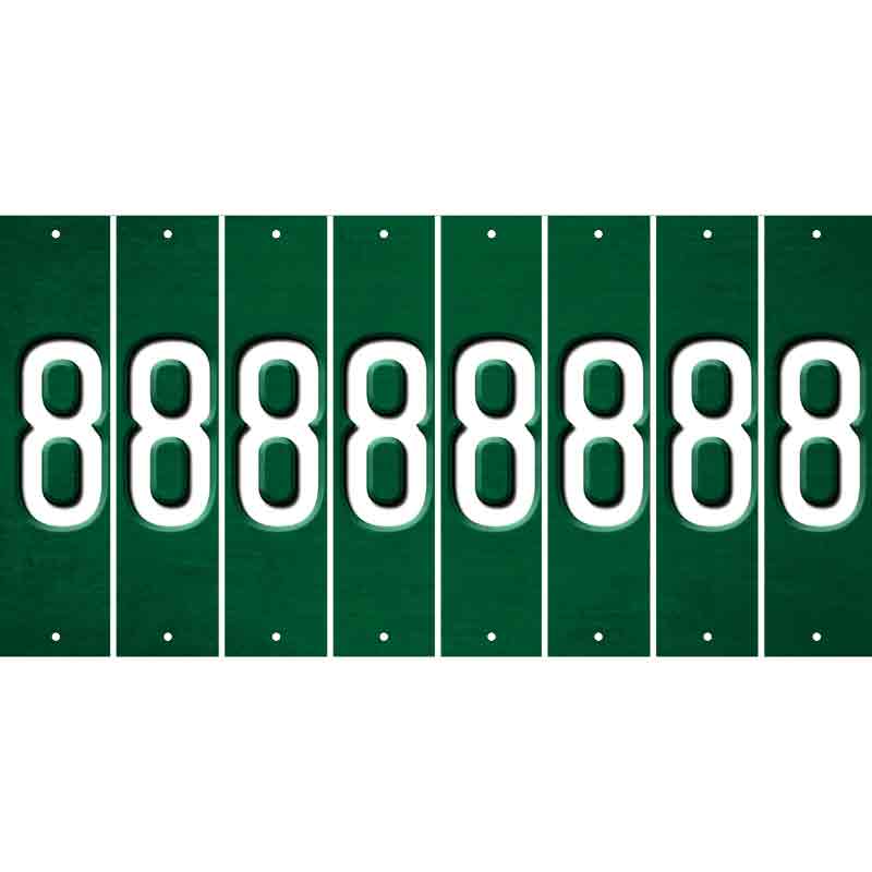 Green Oil Rubbed Cut Fun Strips (Set of 8) 9