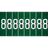 Green Oil Rubbed Cut Fun Strips (Set of 8) 9