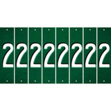 Green Oil Rubbed Cut Fun Strips (Set of 8) 3