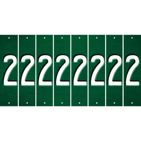 Green Oil Rubbed Cut Fun Strips (Set of 8) 3