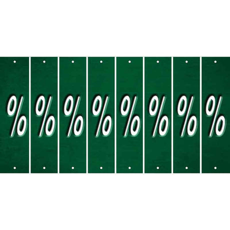 Green Oil Rubbed Cut Fun Strips (Set of 8) -