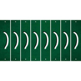 Green Oil Rubbed Cut Fun Strips (Set of 8) 2ND AMENDMENT