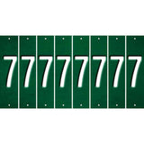 Green Oil Rubbed Cut Fun Strips (Set of 8) 8