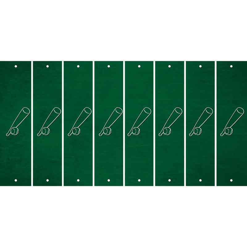 Green Oil Rubbed Cut Fun Strips (Set of 8) BASKETBALL