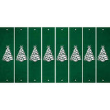 Green Oil Rubbed Cut Fun Strips (Set of 8) CHRISTMAS TREE