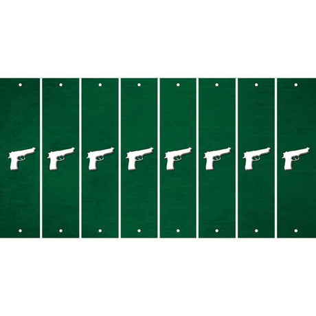 Green Oil Rubbed Cut Fun Strips (Set of 8) HANDGUN