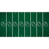 Green Oil Rubbed Cut Fun Strips (Set of 8) FOOTBALL