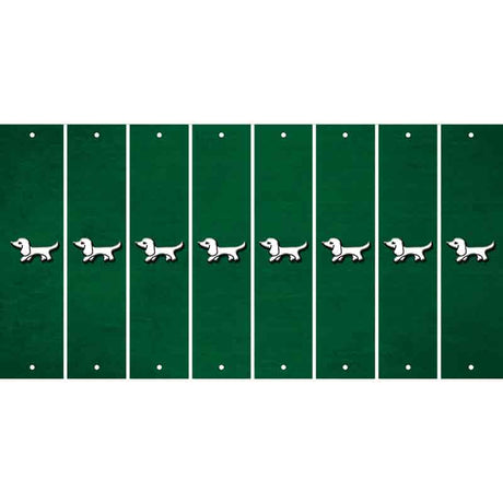 Green Oil Rubbed Cut Fun Strips (Set of 8) DOG