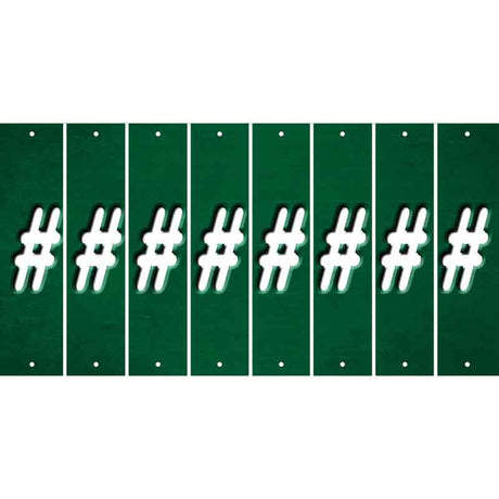 Green Oil Rubbed Cut Fun Strips (Set of 8) @