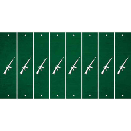 Green Oil Rubbed Cut Fun Strips (Set of 8) M16 RIFLE