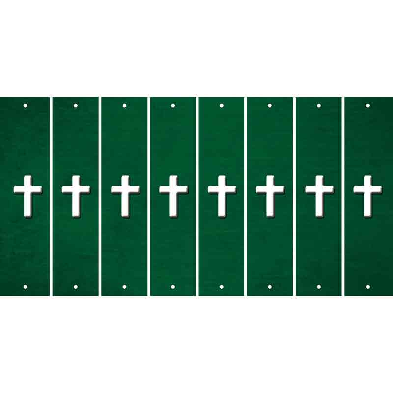Green Oil Rubbed Cut Fun Strips (Set of 8) CROSS