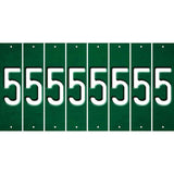 Green Oil Rubbed Cut Fun Strips (Set of 8) 6