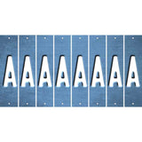 Light Blue Oil Rubbed Cut Fun Strips (Set of 8) B