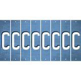 Light Blue Oil Rubbed Cut Fun Strips (Set of 8) D