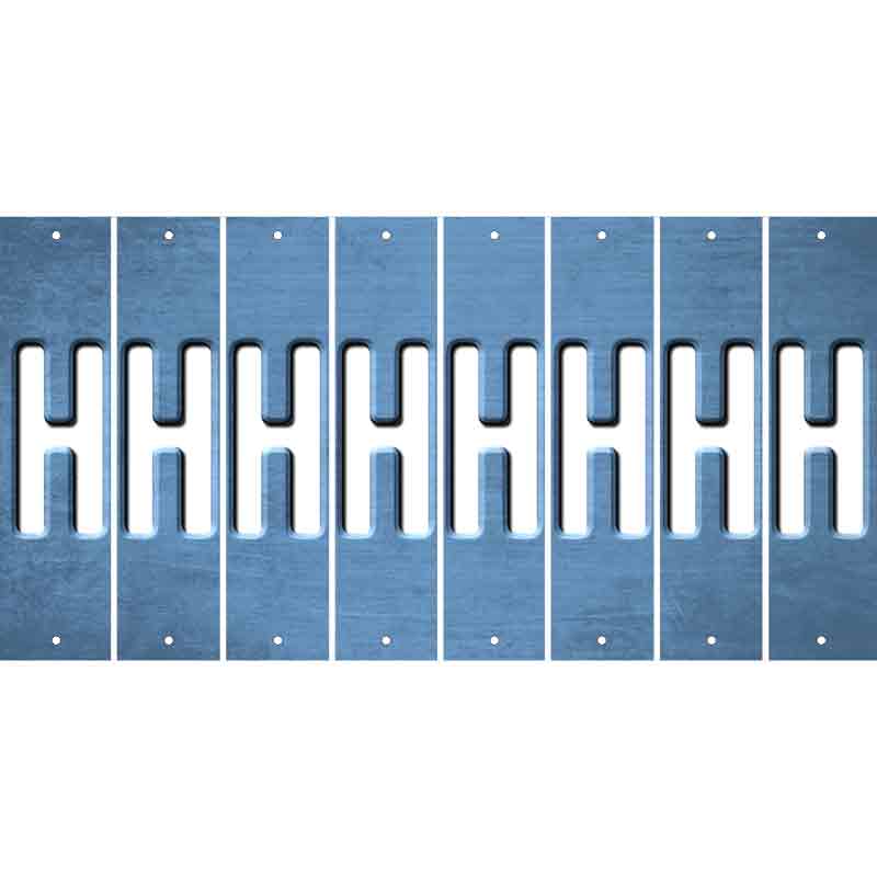 Light Blue Oil Rubbed Cut Fun Strips (Set of 8) I