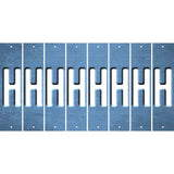 Light Blue Oil Rubbed Cut Fun Strips (Set of 8) I