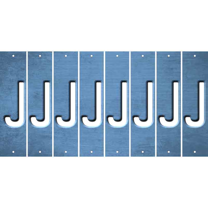 Light Blue Oil Rubbed Cut Fun Strips (Set of 8) K