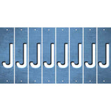 Light Blue Oil Rubbed Cut Fun Strips (Set of 8) K