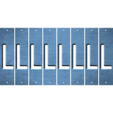 Light Blue Oil Rubbed Cut Fun Strips (Set of 8) M