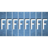 Light Blue Oil Rubbed Cut Fun Strips (Set of 8) G