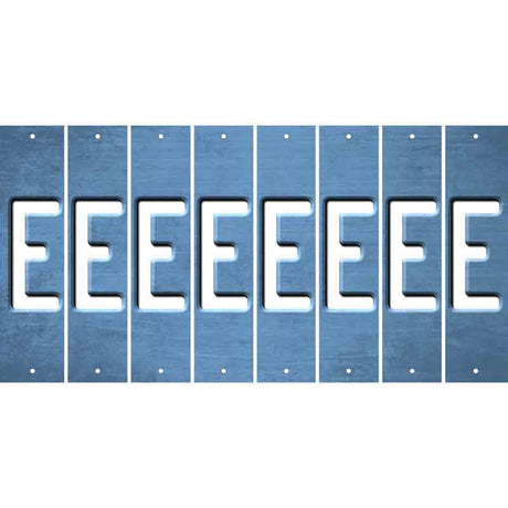 Light Blue Oil Rubbed Cut Fun Strips (Set of 8) F