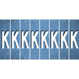 Light Blue Oil Rubbed Cut Fun Strips (Set of 8) L