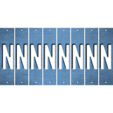 Light Blue Oil Rubbed Cut Fun Strips (Set of 8) O