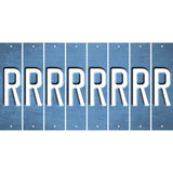 Light Blue Oil Rubbed Cut Fun Strips (Set of 8) S