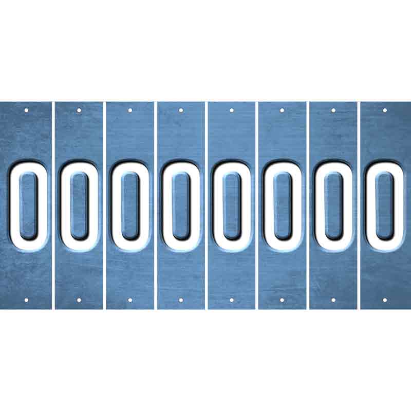 Light Blue Oil Rubbed Cut Fun Strips (Set of 8) P