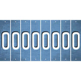 Light Blue Oil Rubbed Cut Fun Strips (Set of 8) P