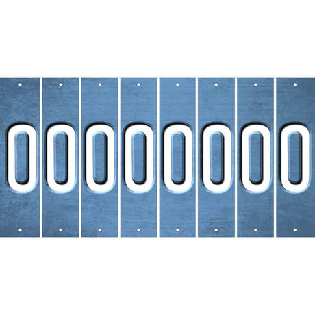 Light Blue Oil Rubbed Cut Fun Strips (Set of 8) P