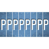 Light Blue Oil Rubbed Cut Fun Strips (Set of 8) Q