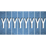 Light Blue Oil Rubbed Cut Fun Strips (Set of 8) Z