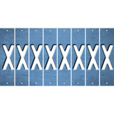 Light Blue Oil Rubbed Cut Fun Strips (Set of 8) Y