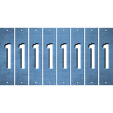 Light Blue Oil Rubbed Cut Fun Strips (Set of 8) 2